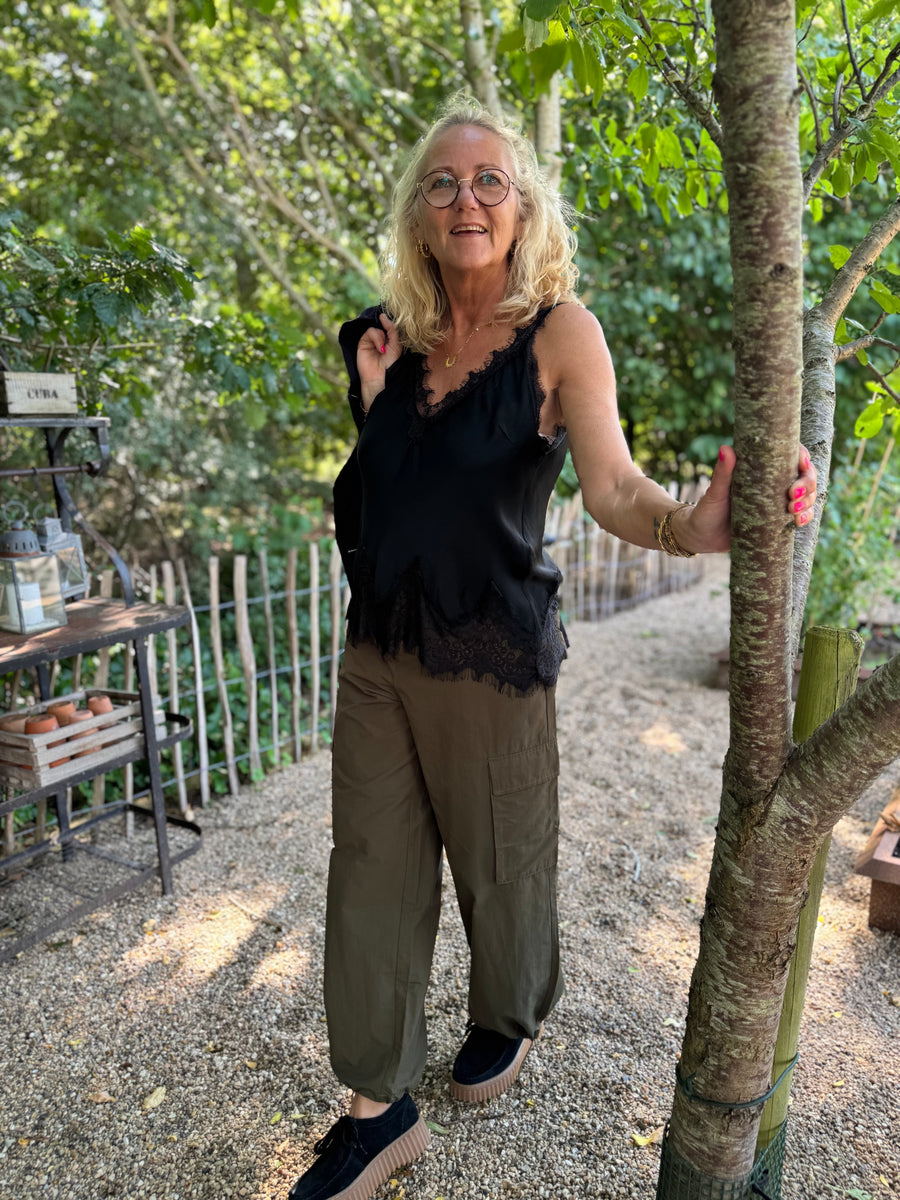 Culture Brenda Pants - Olive Night