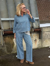 Culture Ayna Pants - Blue/White Stripe