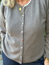BTF CPH Cashmere Cardigan - Ash Brown Melange