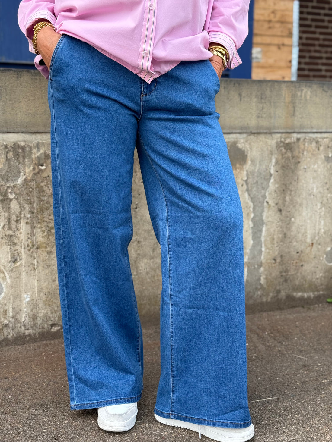 Cream Visti Pant - Indigo Blue Denim
