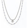 muun studios Fia 2 bead circle necklace stainless Necklace