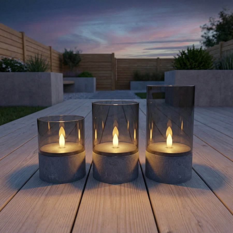Glaslys beton-led