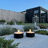 Outdoor LED Fyrfadslys 2-pak - Realistisk 3D Flamme - Sort
