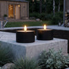 Outdoor LED Jumbo Fyrfadslys 2-pak - Realistisk 3D Flamme - Sort