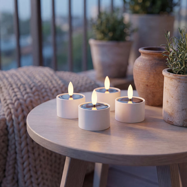 Nordic Flame Solcelle Fyrfadslys - 4 stk.