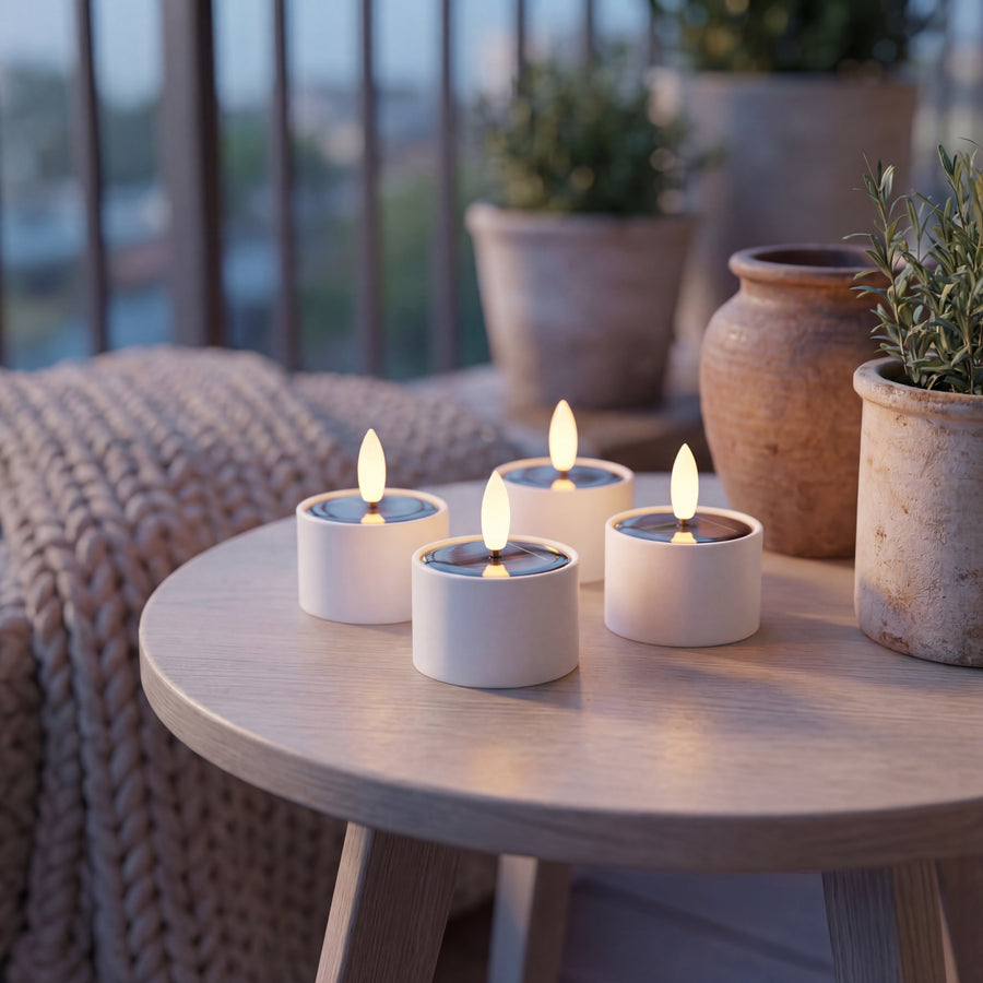 Nordic Flame Solcelle Fyrfadslys - 4 stk.