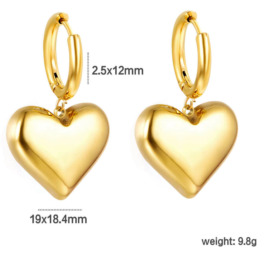 muun studios Heart Lia Earrings 18k Earring
