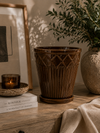 House Doctor Cora Stor Planter - Brown