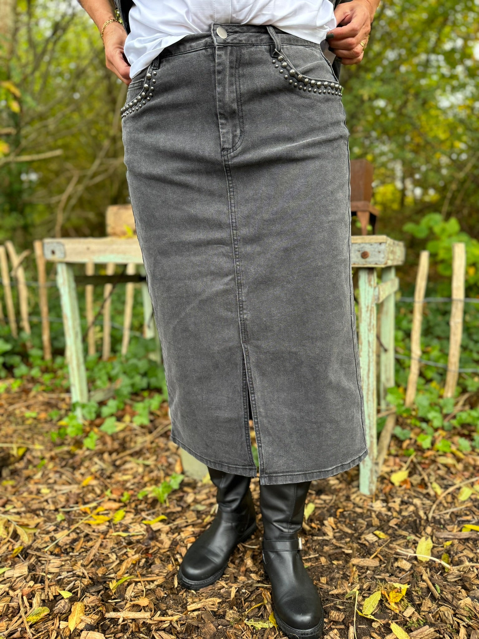 Kaffe Louisa Denim Skirt