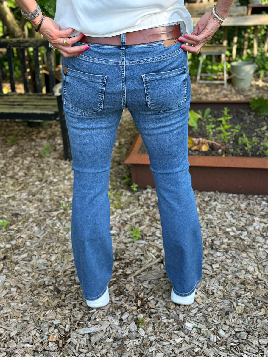Isay Lido Flare Jeans - Light Blue Denim