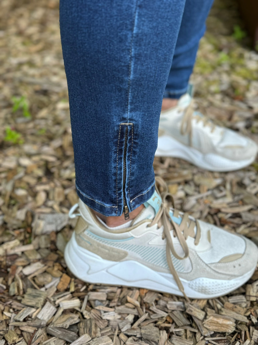 Isay Lido Zip Jeans - Basic Denim Wash | Isay | Køb online hos Moster D – Hurtig levering