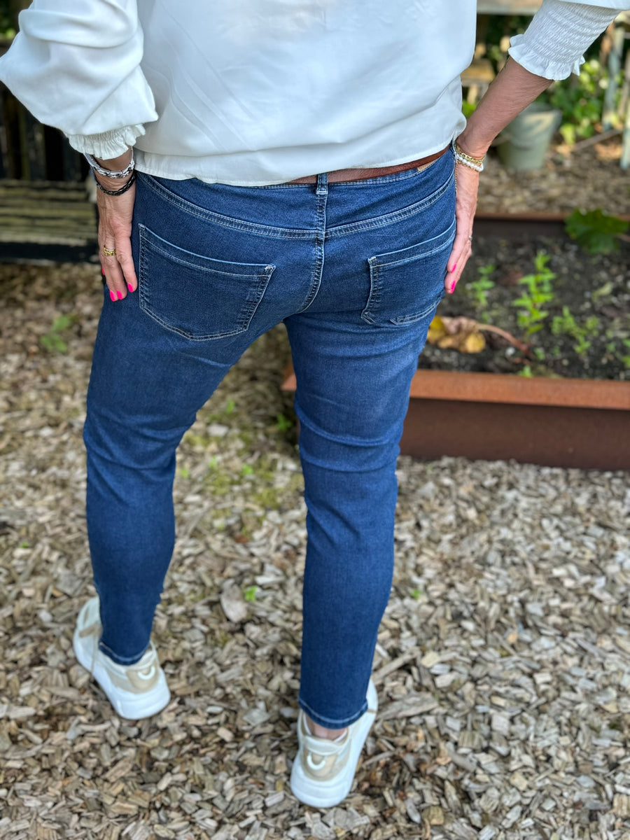 Isay Lido Zip Jeans - Basic Denim Wash | Isay | Køb online hos Moster D – Hurtig levering