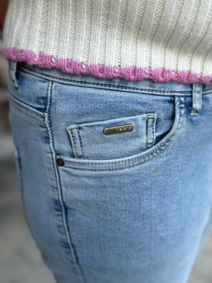 Isay Lido Flare Jeans - Light Denim