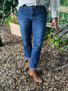 Isay Como Flare Jeans - Dark Denim | Isay | Køb online hos Moster D – Hurtig levering