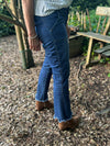 Isay Como Flare Jeans - Dark Denim | Isay | Køb online hos Moster D – Hurtig levering
