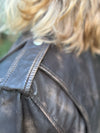 Notyz Oversized Biker jakke - Walnut w. Silver | Notyz | Køb online hos Moster D – Hurtig levering