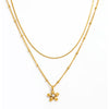 muun studios Ia flower double layer necklace 18k Necklace