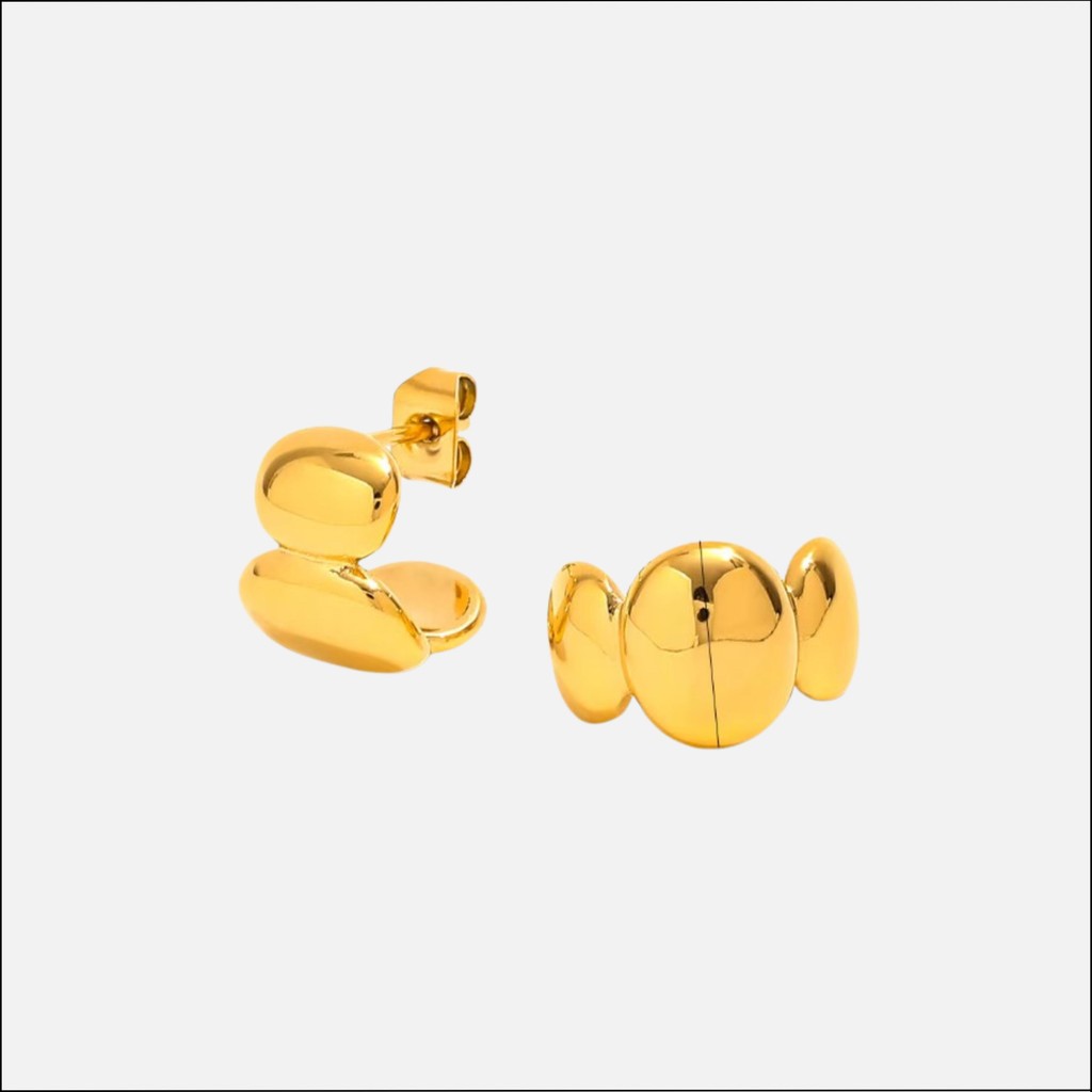 muun studios Jamilla Hoop Øreringe - 18K Guldbelagt Earring