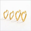muun studios Jane Heart Earrings Small - 18K Gold Plated Earring