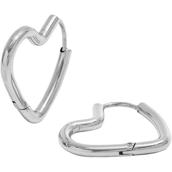 muun studios Jane Heart Earrings Small - 18K Gold Plated Earring Stainless Steel