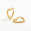 muun studios Jane Hjerte Øreringe - 18K Guldbelagt Earring 18K Gold Plated