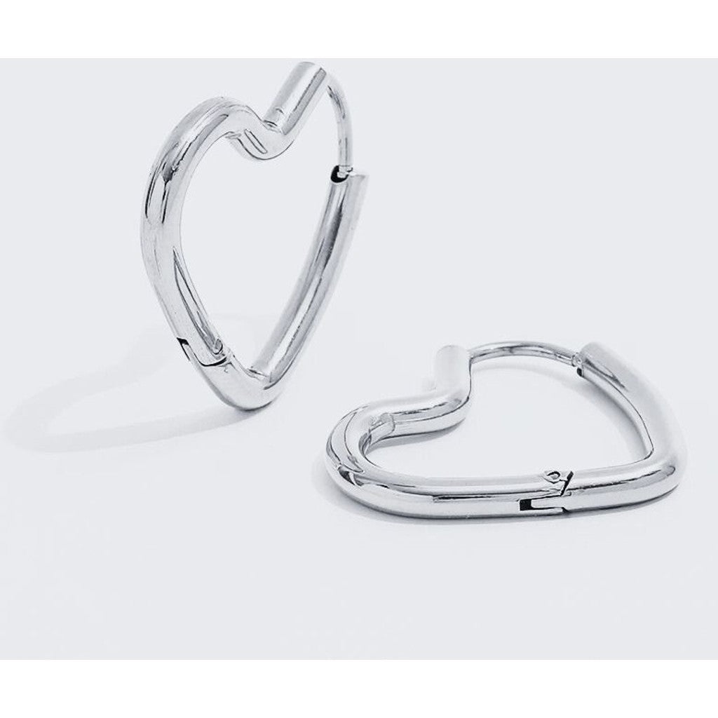 muun studios Jane Hjerte Øreringe - Rustfrit Stål Earring Stainless Steel