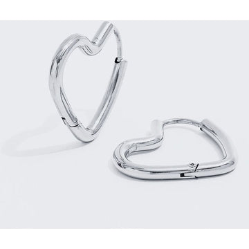 muun studios Jane Hjerte Øreringe - Rustfrit Stål Earring Stainless Steel