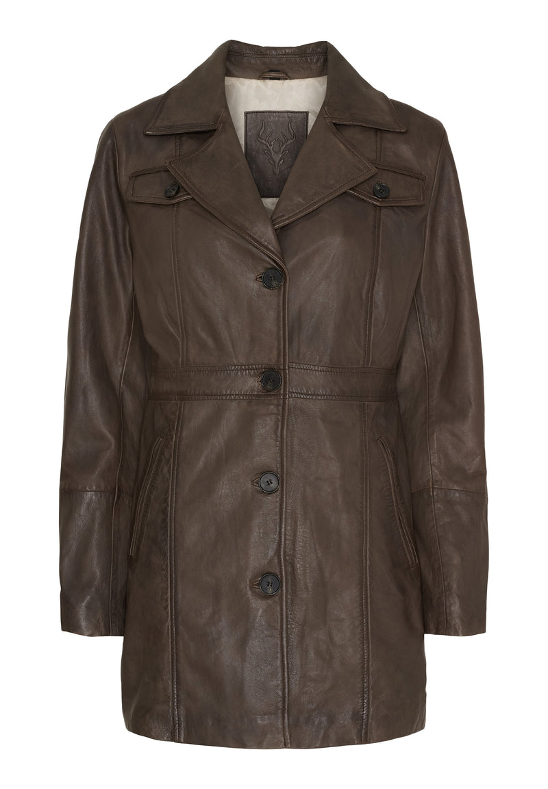NOTYZ Jakke med knapper - Almond Brown
