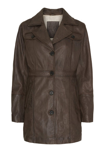 NOTYZ Jakke med knapper - Almond Brown