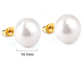 muun studios Lara Pearl Earrings - 18K Gold Plated Earring