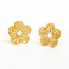 muun studios Lena Perle Ørering - 18K Guldbelagt Earring