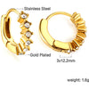 muun studios Lia Zircon Row Earring 18k Earring