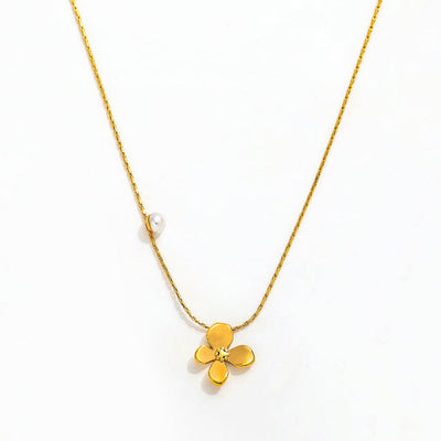 muun studios Mia Flower Necklace 18k Gold Plated Necklace 18K Gold Plated