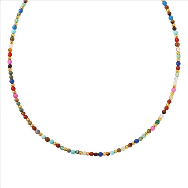 Mila Colour Perlehalskæde - 18K Guldbelagt