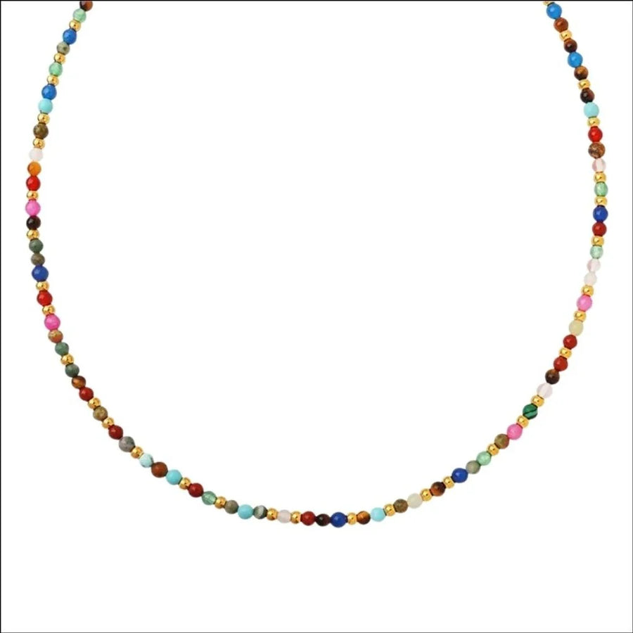 Mila Colour Perlehalskæde - 18K Guldbelagt
