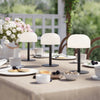 Nordic Flame Trådløs LED Bordlampe – 26 cm Sort - inkl fjernbetjening.