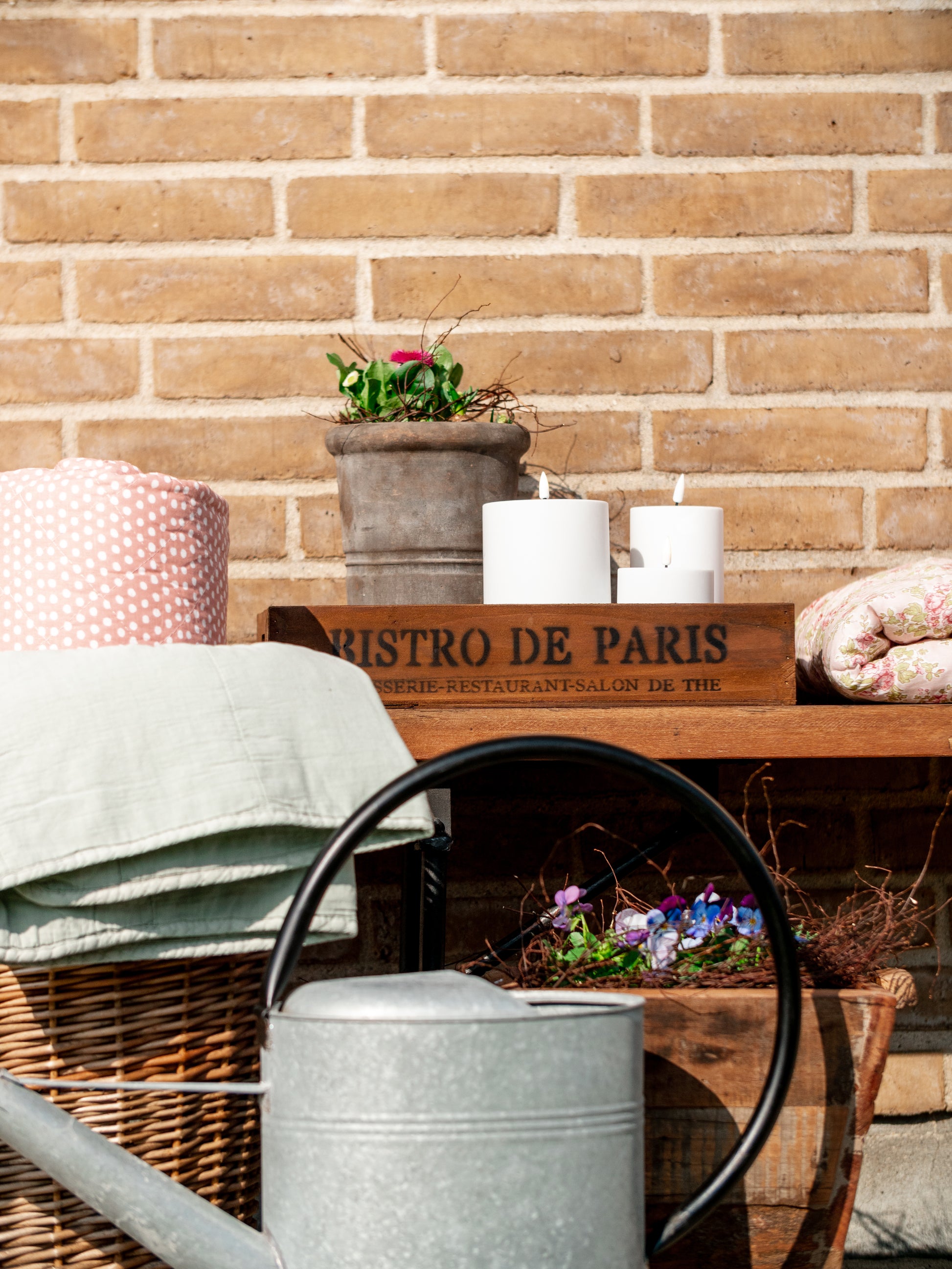 Deluxe Homeart - Hvid Udendørs LED Bloklys 7,5*15cm | Deluxe Homeart | Køb online hos Moster D – Hurtig levering