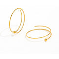 muun studios Rie Hoops Earrings - 18K Gold Plated Earring 18K Gold Plated
