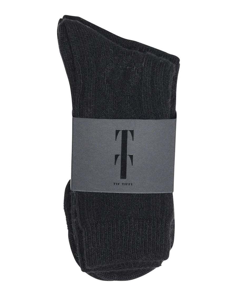 Tif Tiffy WoolTT socks - Black | Moster D | Køb online hos Moster D – Hurtig levering
