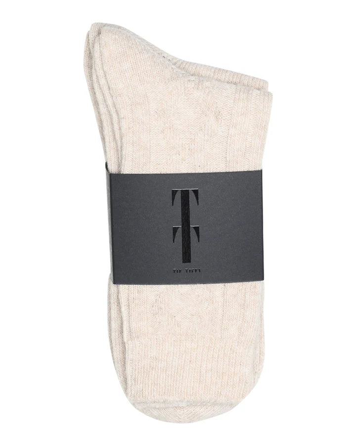 Tif Tiffy WoolTT socks - Brownrice | Moster D | Køb online hos Moster D – Hurtig levering