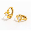 muun studios Sofia Star small zircon 18k Earring