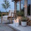Nordic Flame Solar Udendørs 3 pak LED bloklys