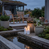 Nordic Flame Solar Udendørs 3 pak LED bloklys