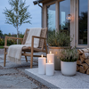 Nordic Flame Solar Udendørs 3 pak LED bloklys