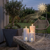 Nordic Flame Solar Udendørs 3 pak LED bloklys