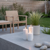 Nordic Flame Solar Udendørs 3 pak LED bloklys