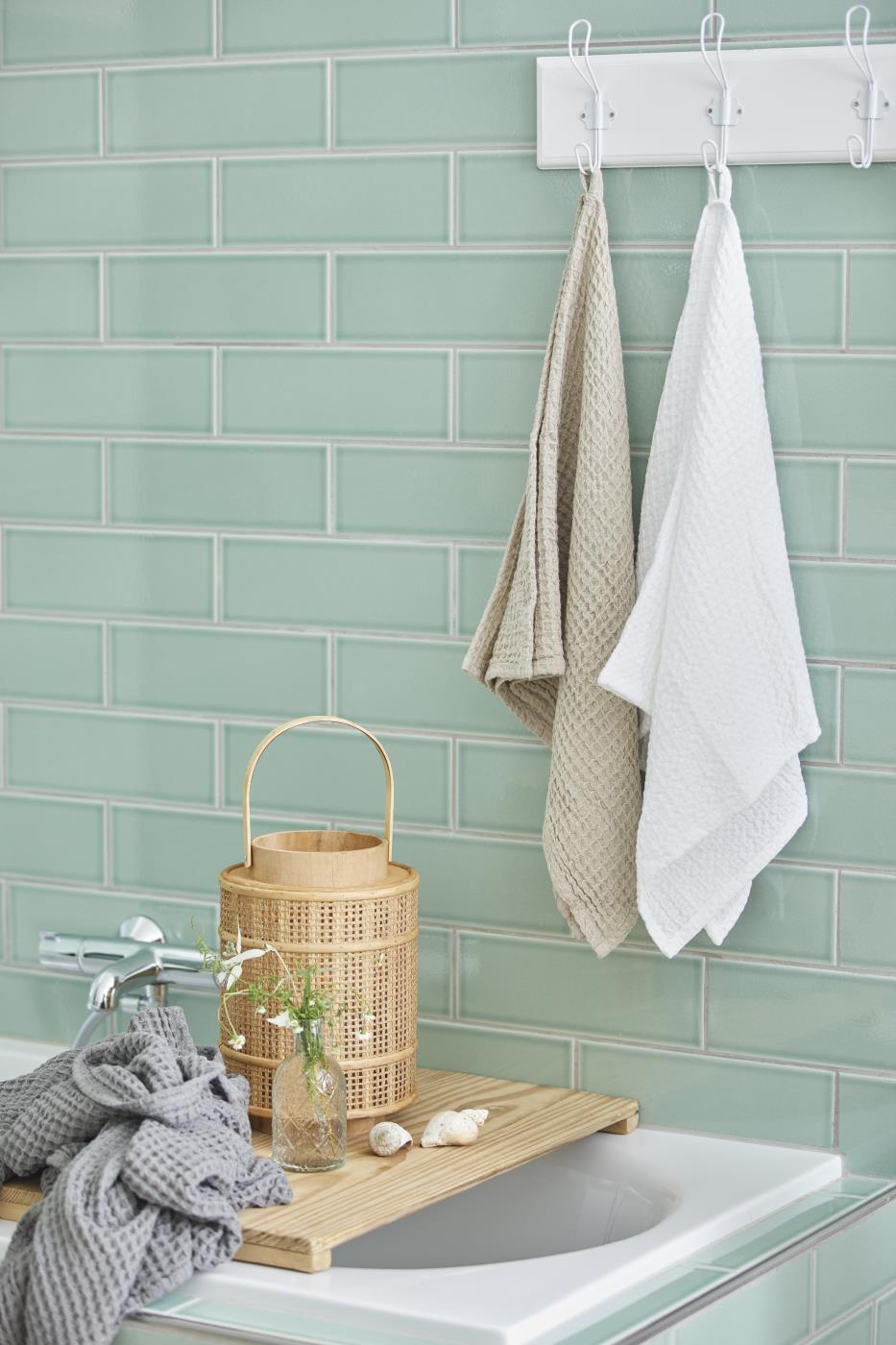 Ib Laursen - Håndklæde Liseleje m/vaffelmønster beige 100 x150 | Ib Laursen | Køb online hos Moster D – Hurtig levering