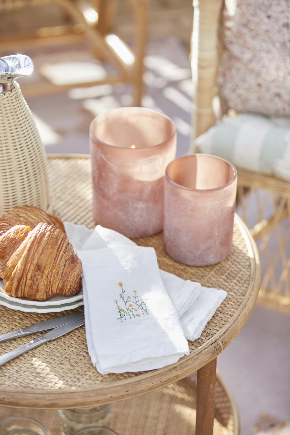 Ib Laursen - Stofserviet butter cream m/gule smørblomster