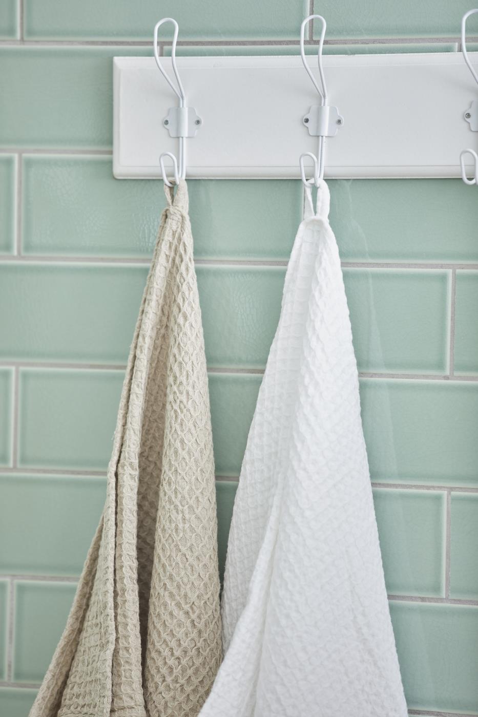Ib Laursen - Håndklæde Liseleje m/vaffelmønster beige 100 x150 | Ib Laursen | Køb online hos Moster D – Hurtig levering