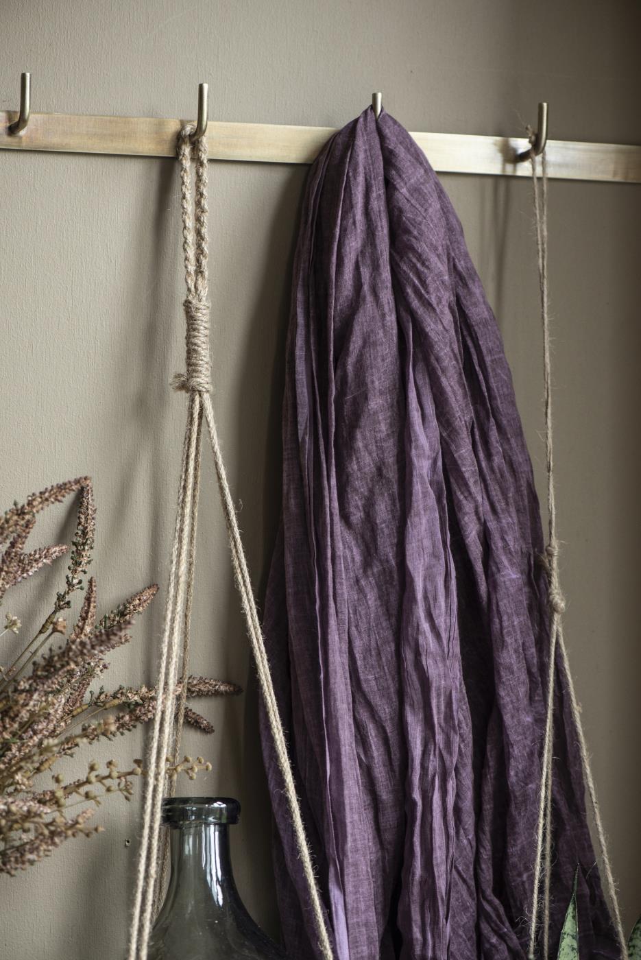 Ib Laursen - Knagerække m/5 knager antik messing